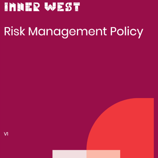 Image of cover policy that reads Risk Management Policy